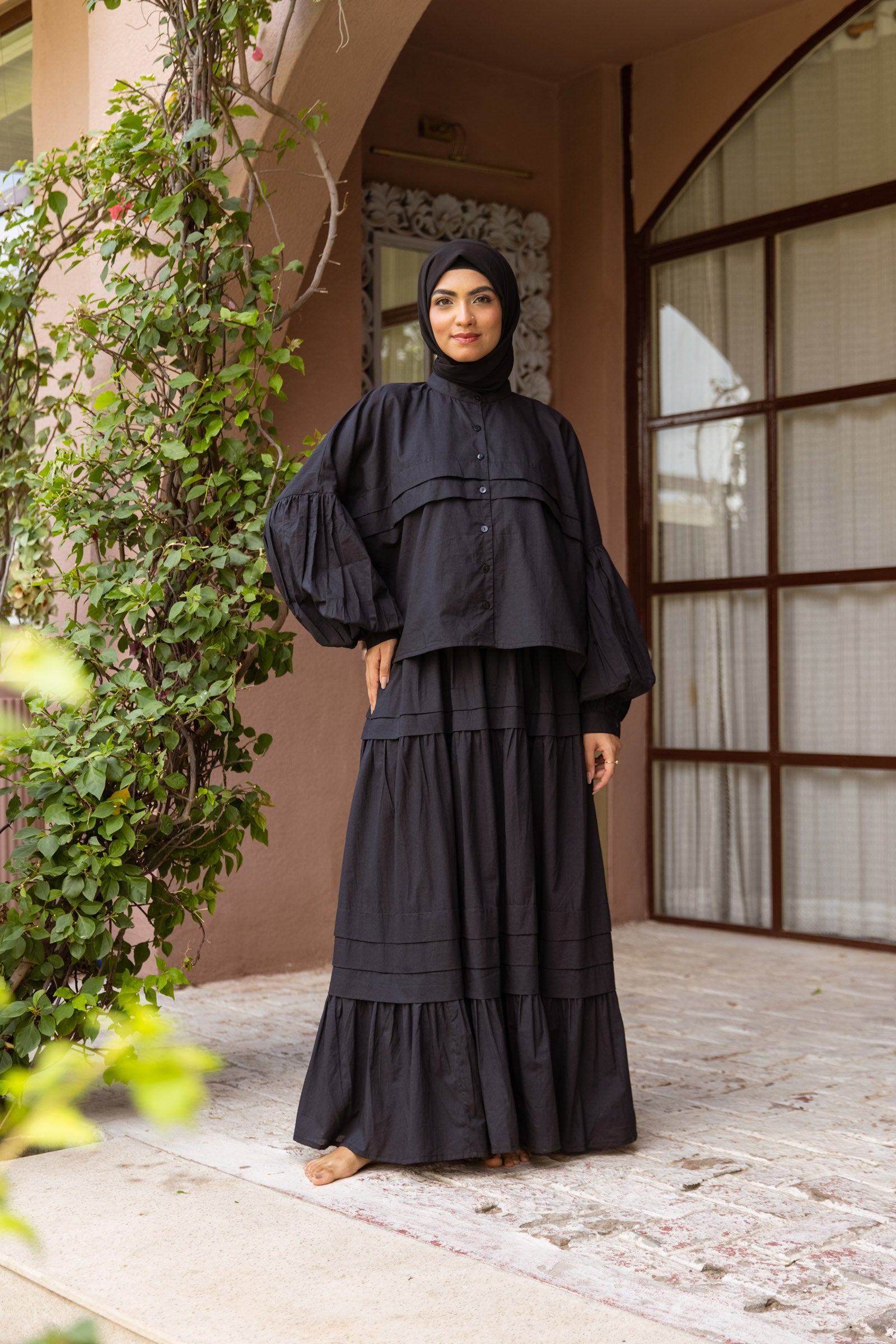 Midnight Noor Coord Set - Free Size