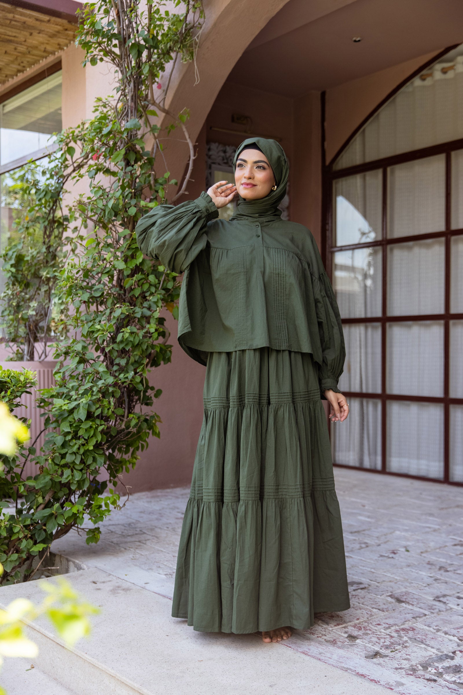 Sage Meher Coord Set - Free Size