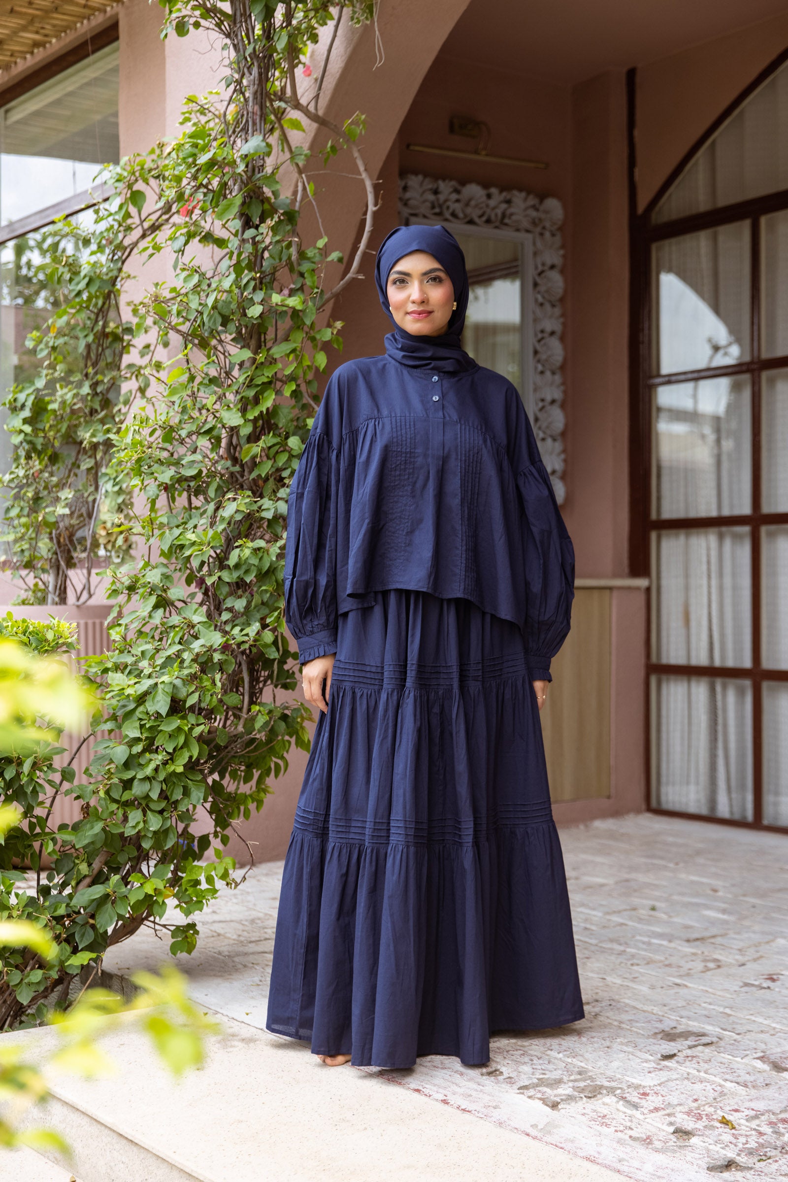 Midnight Meher Coord Set - Free Size