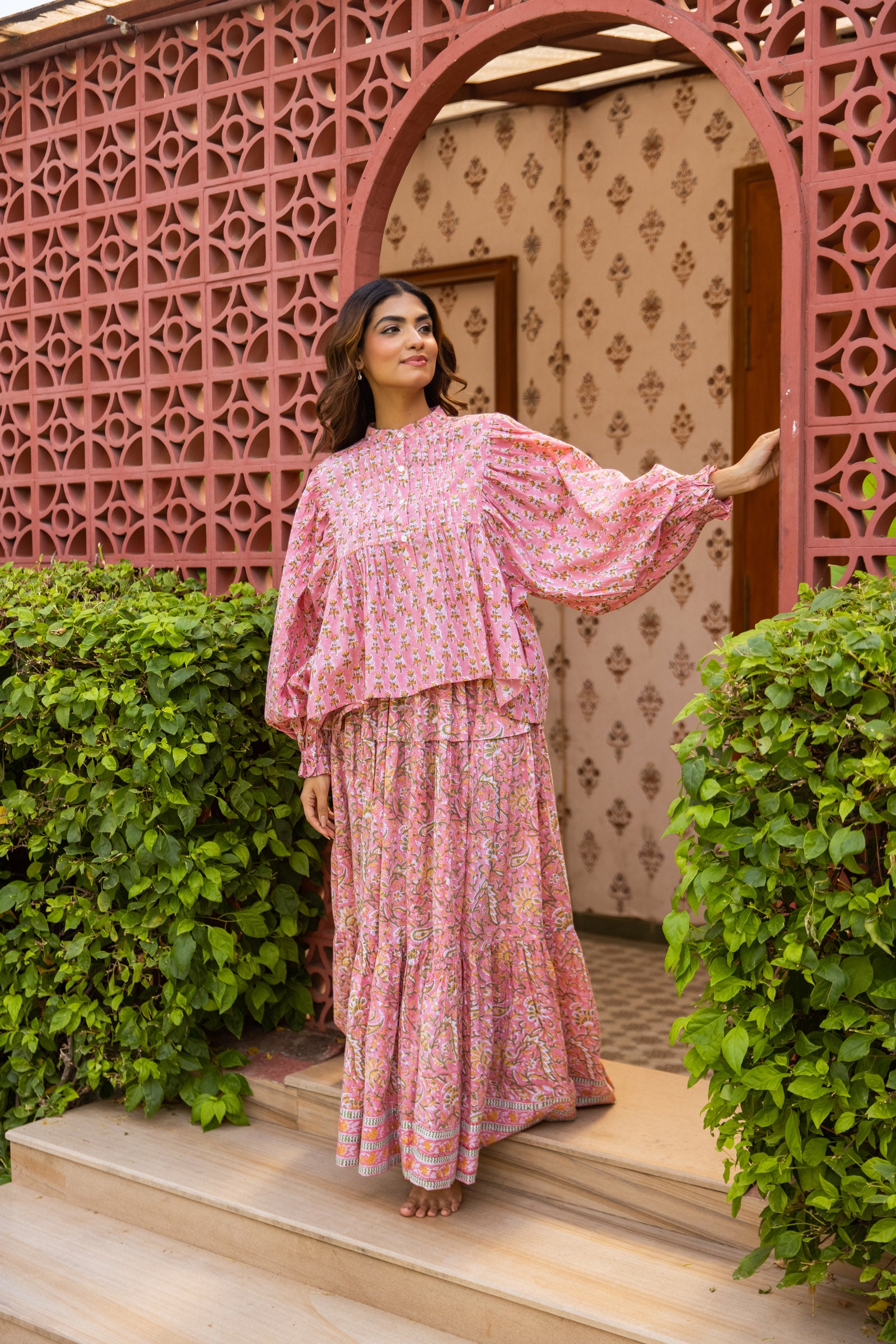 Rose Zara Coord Set - Free Size