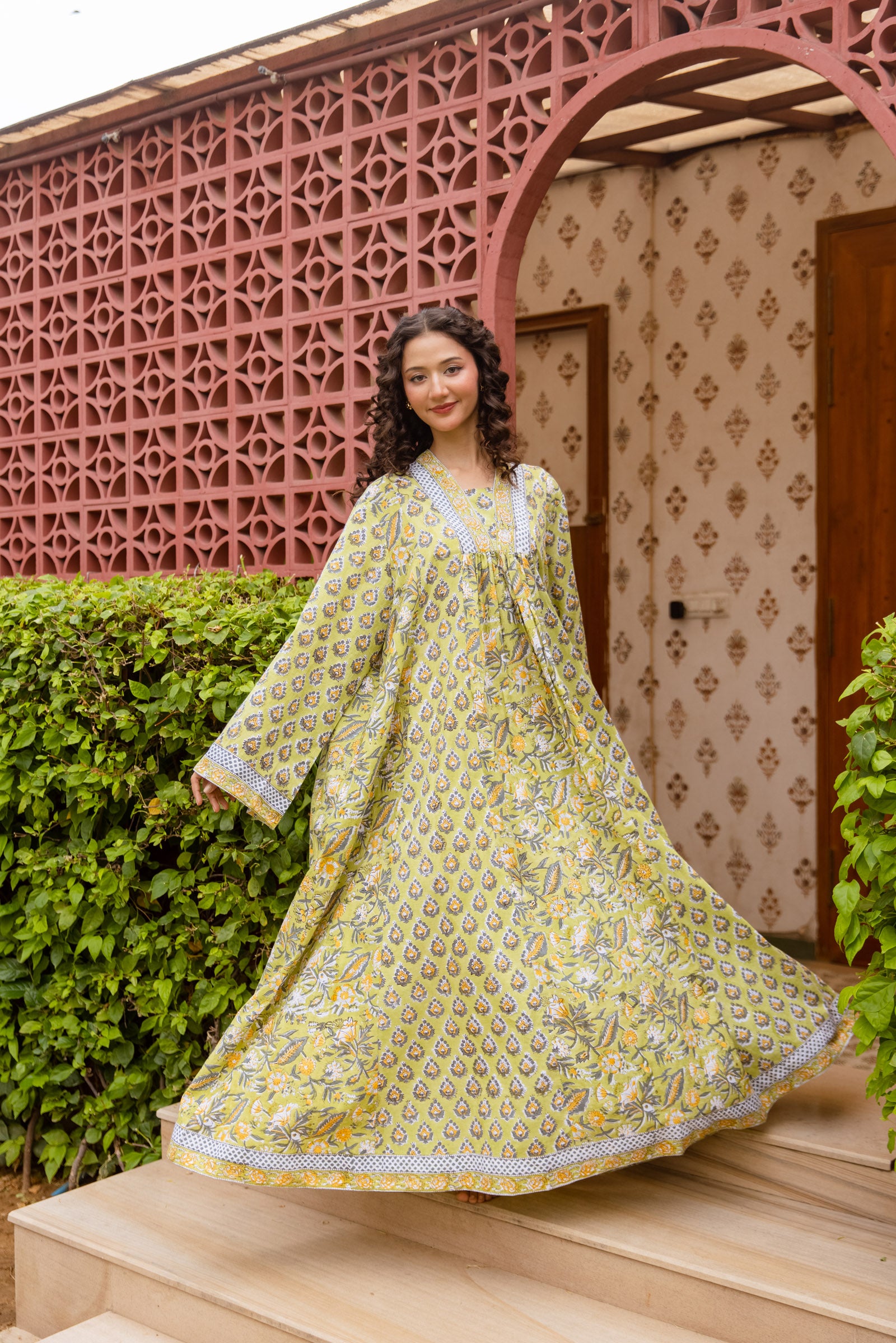 Olive Abeer Kaftan Dress - image 3