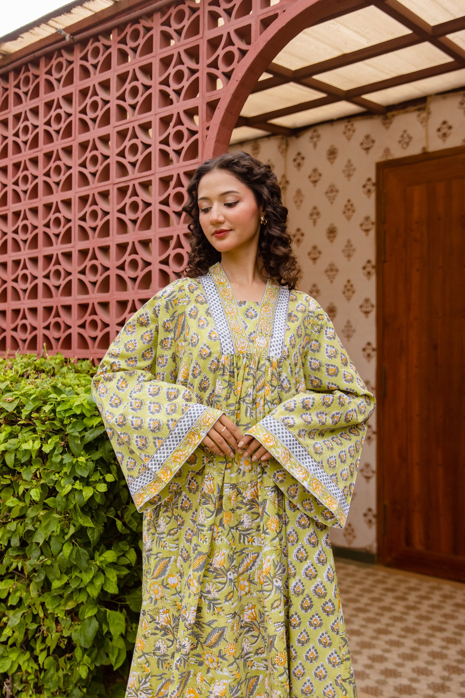 Olive Abeer Kaftan Dress - image 4