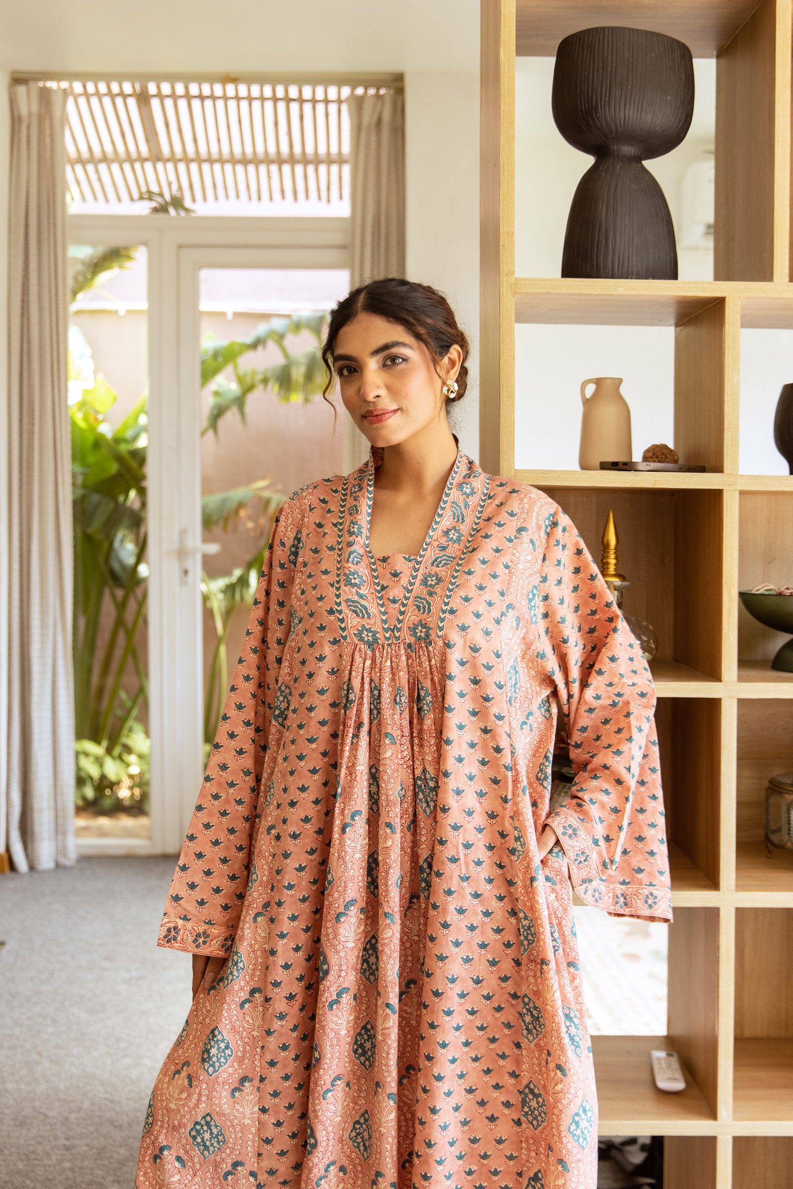 Peach Abeer Kaftan Dress - image 7