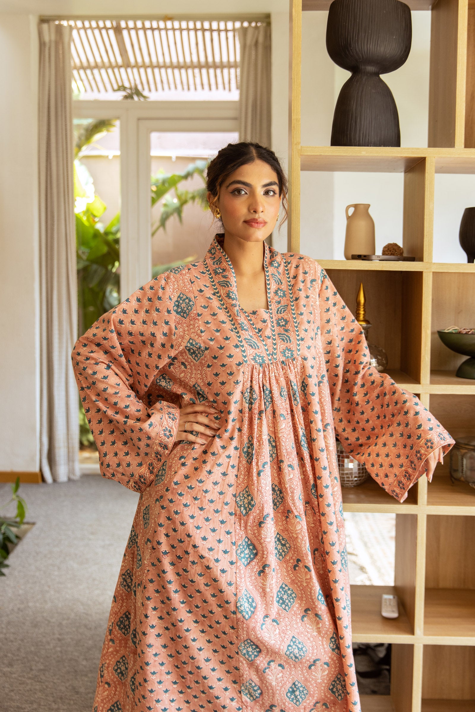 Peach Abeer Kaftan Dress - image 4
