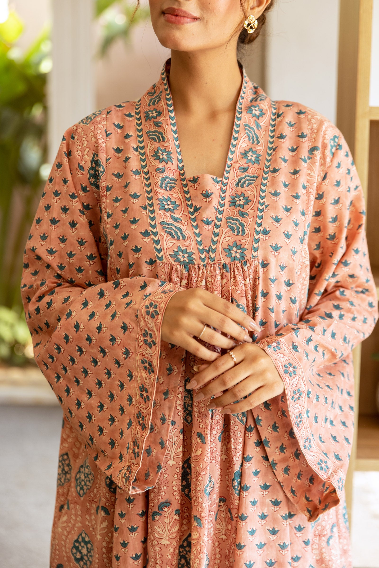 Peach Abeer Kaftan Dress - image 5