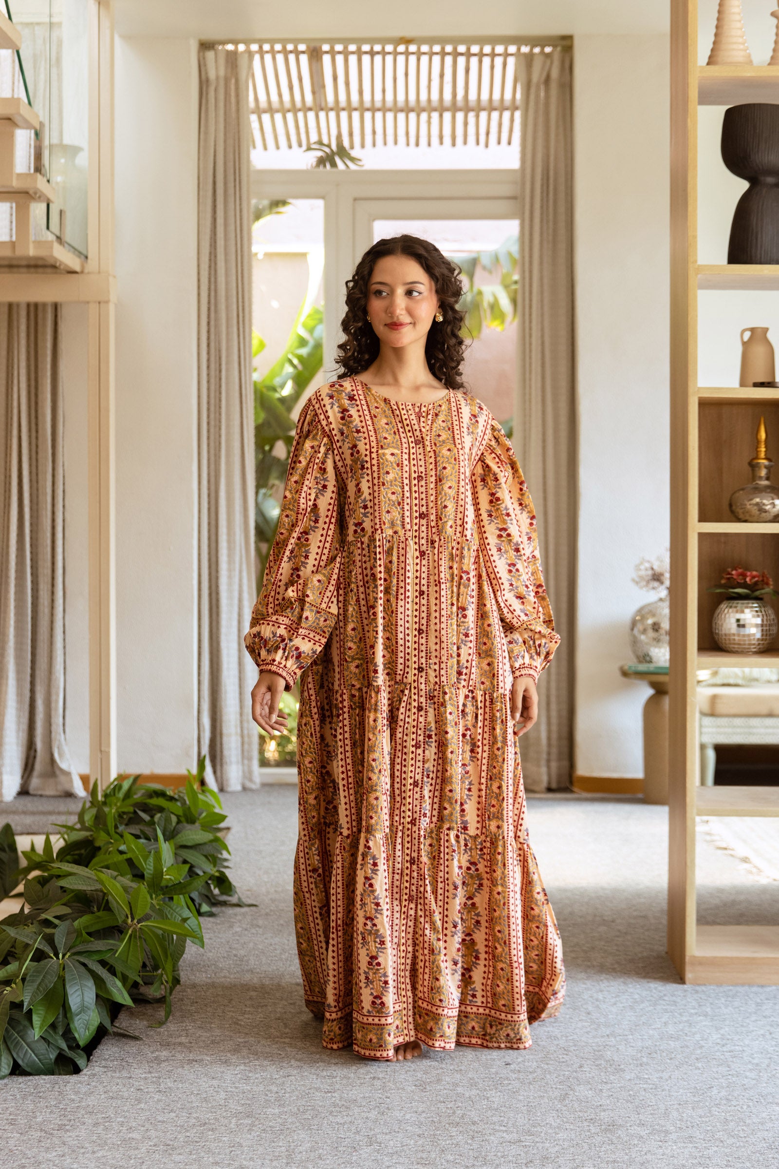 Azure Tara Maxi Dress - Free Size